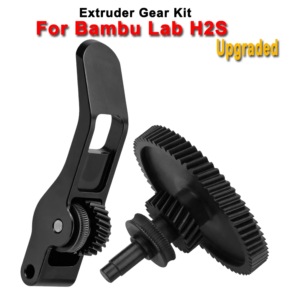 Für Bambu Lab H2S Extruder-Zahnradsatz, verbesserte integrierte Extrusionszahnradeinheit aus gehärtetem Stahl für Bambulab H2S 3D-Druckerteile – Detail 9