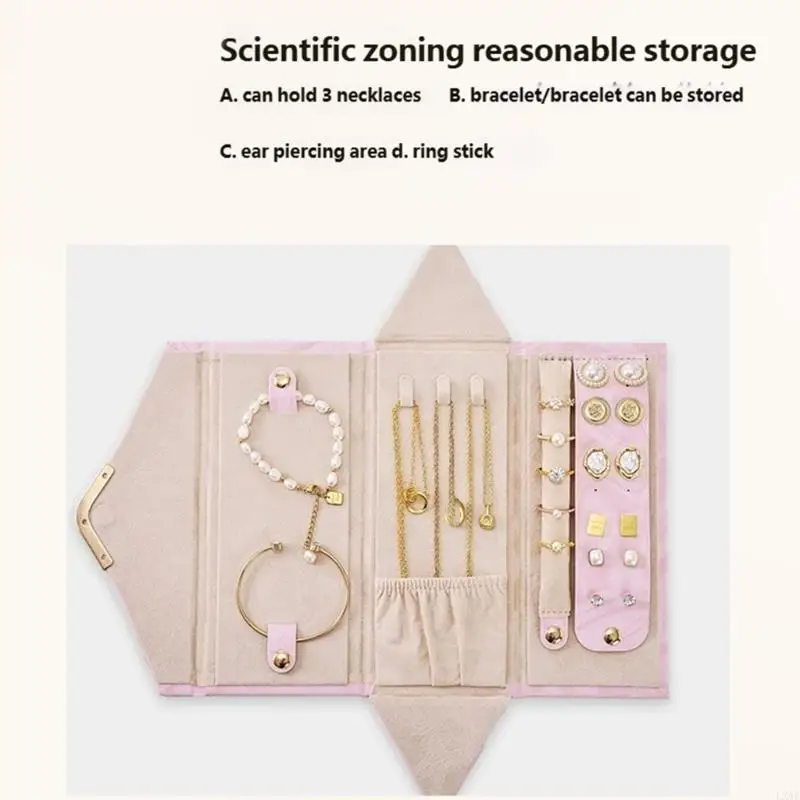 

Leather Jewelry Holder Multi Divider Design Secure Portable Storage Solution