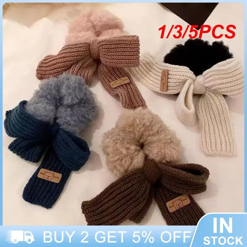 1/3/5PCS Lovely Lamb Hair Belt Yarn Winter Fashion Fashionable Plush Large Intestine Hair Tie Easy To Wear