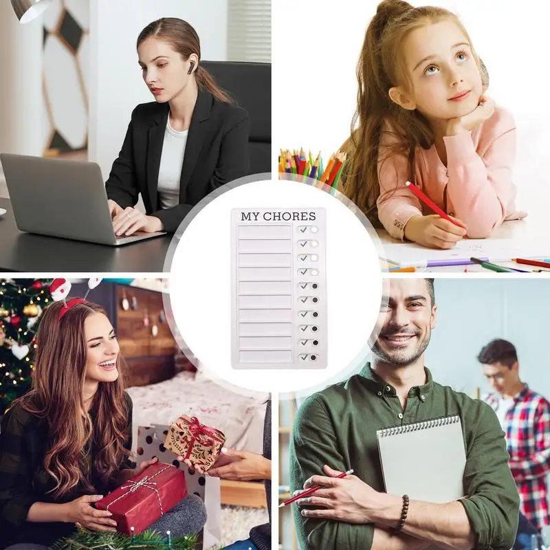 Контрольный список Chore для графических работ, рабочая доска, ежедневная графика Chore с заменой картонной доски для детских домов на колесах, ежедневный холодильник