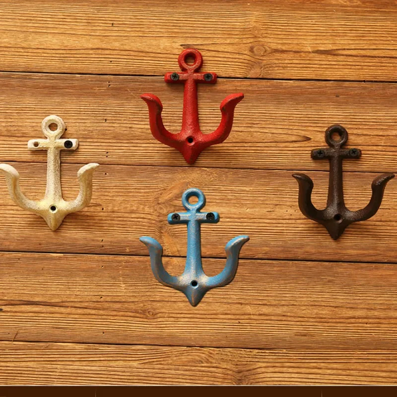 Metal Anchor Rack Clothes Key Hat Towel Wall Hook Hanger Door Wall Mounted Crafted Classic Antique Cast Iron