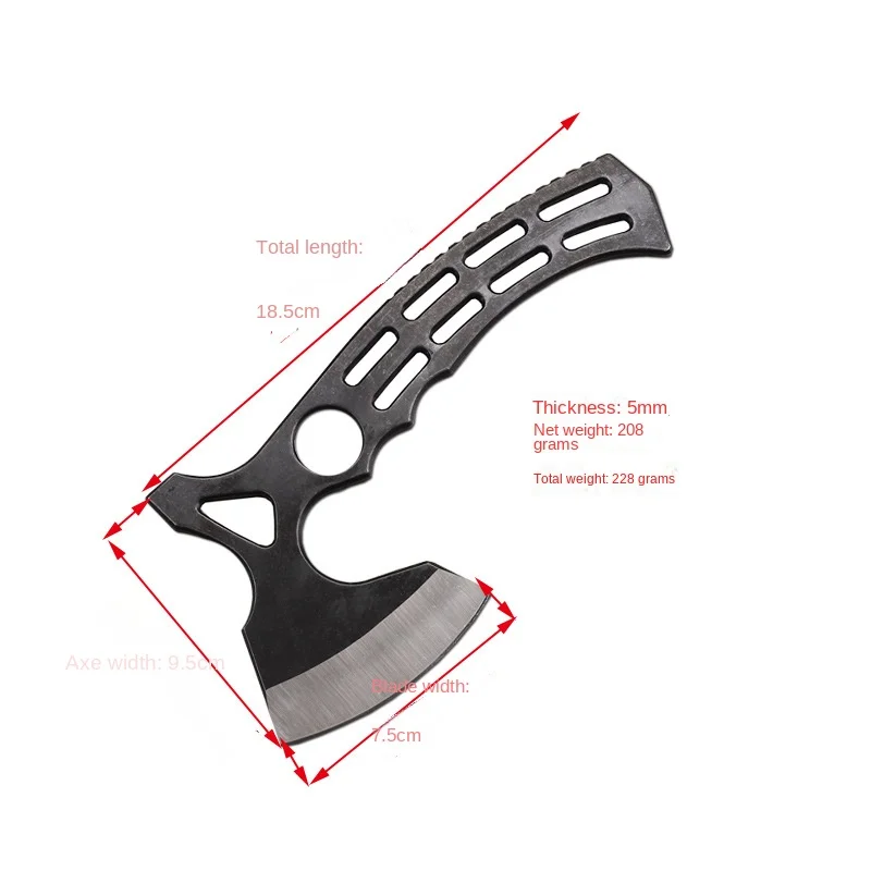 New Style Outdoor High Hardness Axe Hand Axe Fire Axe Thickened Integral Steel Portable Axe Camping Mountain Collection Axe