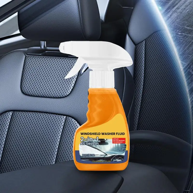 Car Windshield Cleaner Spray 120ml Rainproof Windshield Dirt Remover Liquid Car Window Cleaning Spray For Avoiding Scratches