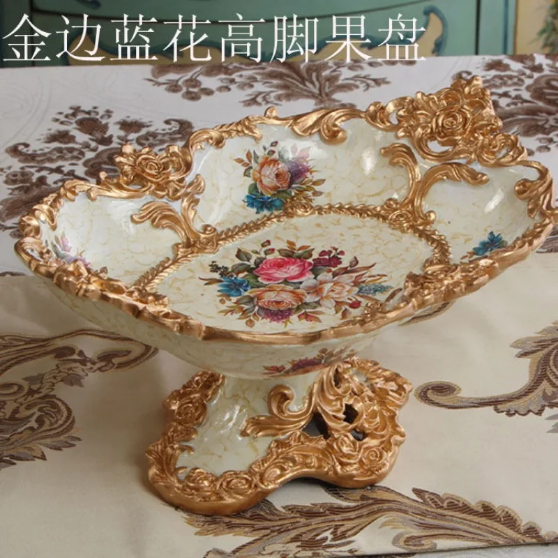 Home Living Room Decorative Resin Dried Fruit Plate Coffee Dining Table Locker Craft Ornament