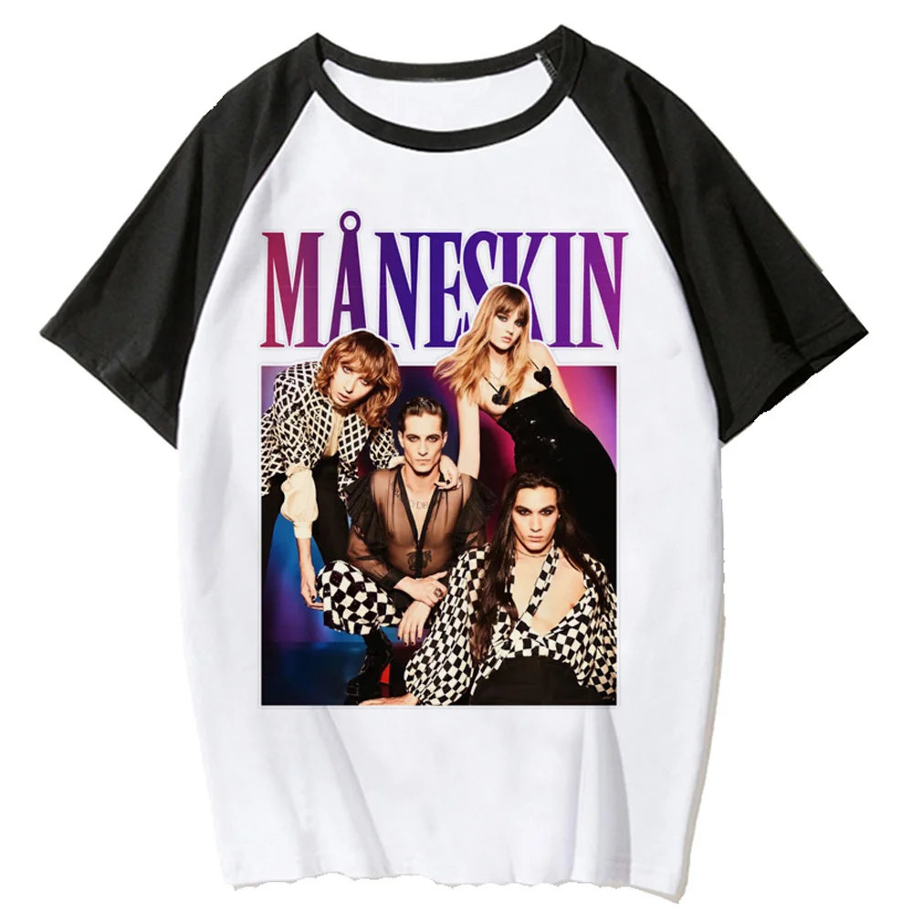 Maneskin t-shirts women funny t shirt female y2k Japanese clothing