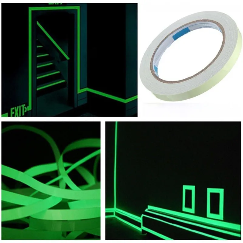 2022 NEW Fashio Luminous Tape Self Adhesive PET Warning Tape Night Vision Glow In Dark Night Vision Wall Sticker Fluorescent