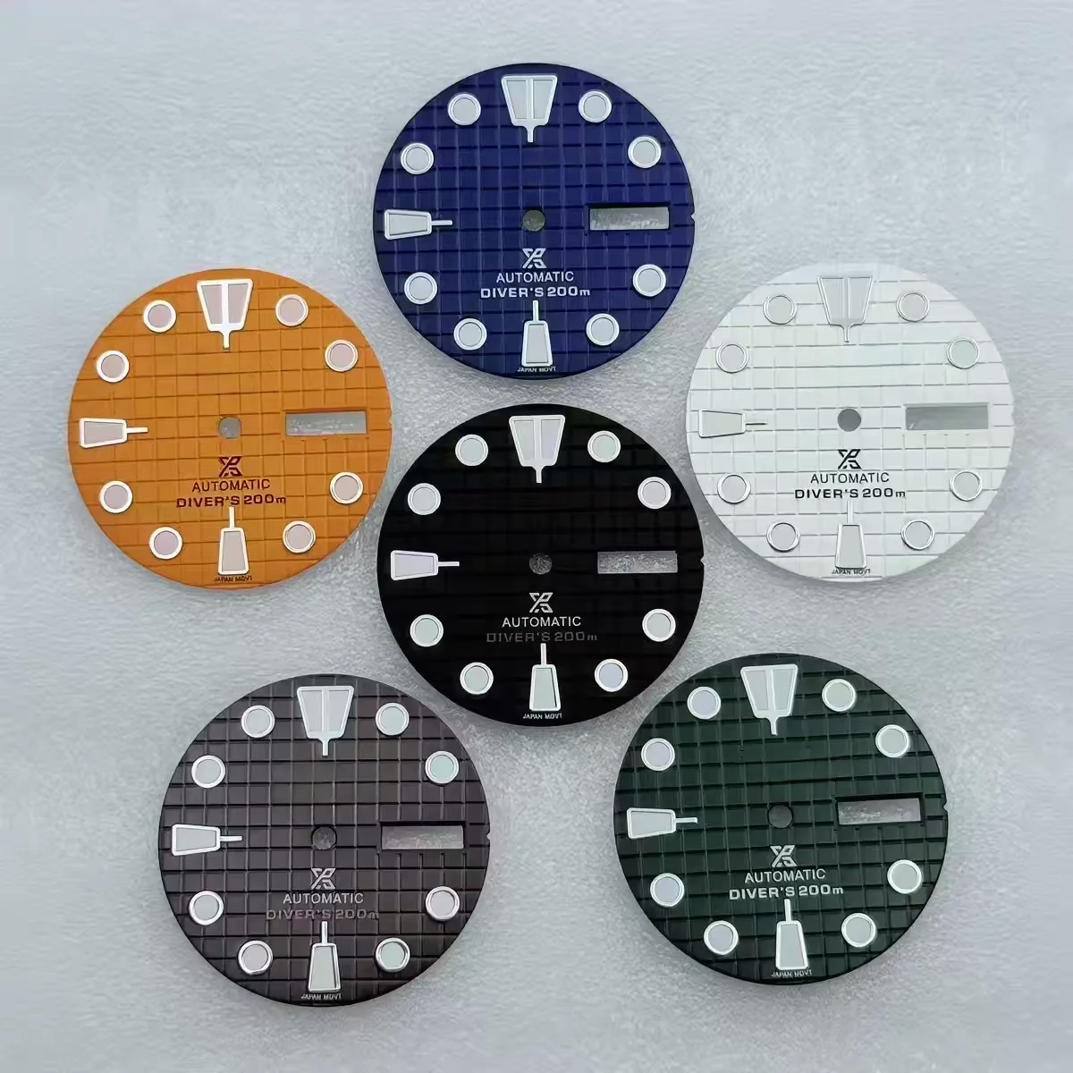 285mm-nh36-s-logo-dial-modified-with-green-glow-in-the-dark-dual-calendar-literal-s-dial-compatible-with-nh35-nh36-movements