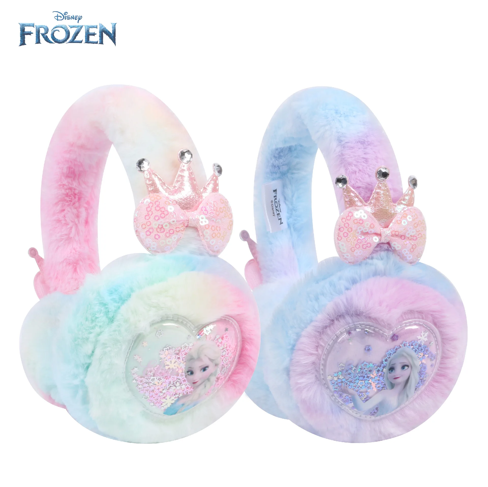 Disney Frozen Children's Ear Muffins in Autumn and Winter Warm Plush Ear Warm Girls Baby Ear Buns