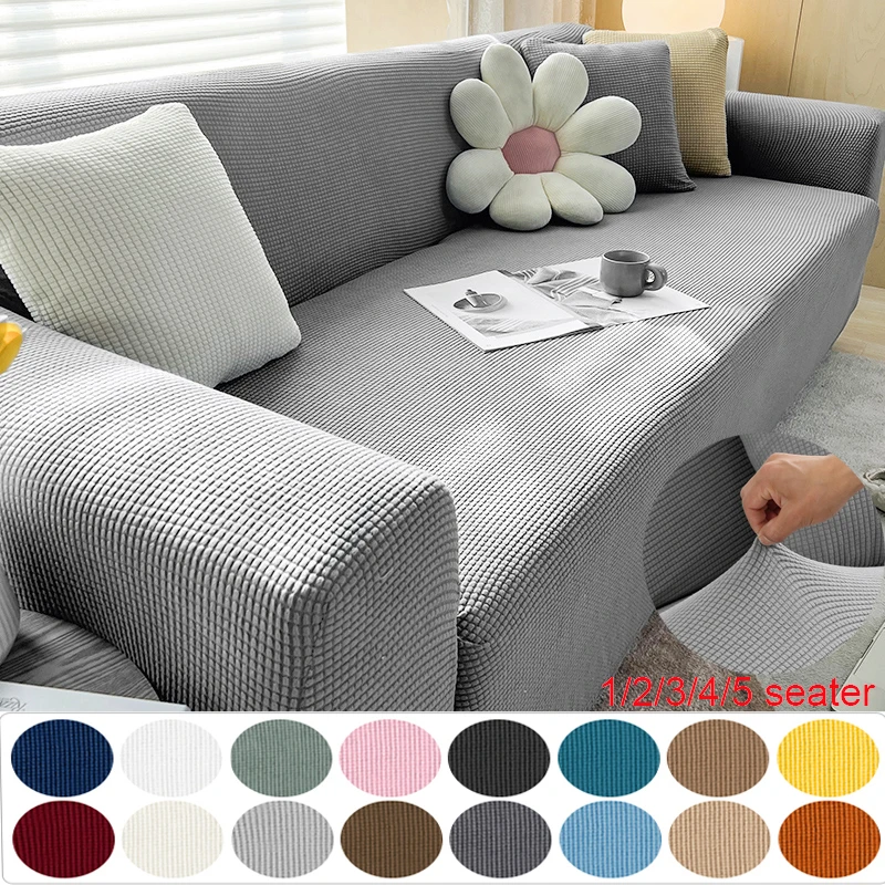 Jacquard-Sofabezug, Couchbezug, Sofabezug, elastisch, weich, vielseitig, Möbelschutz, Haustiersicher, für Wohnzimmer, Haushaltsgebrauch