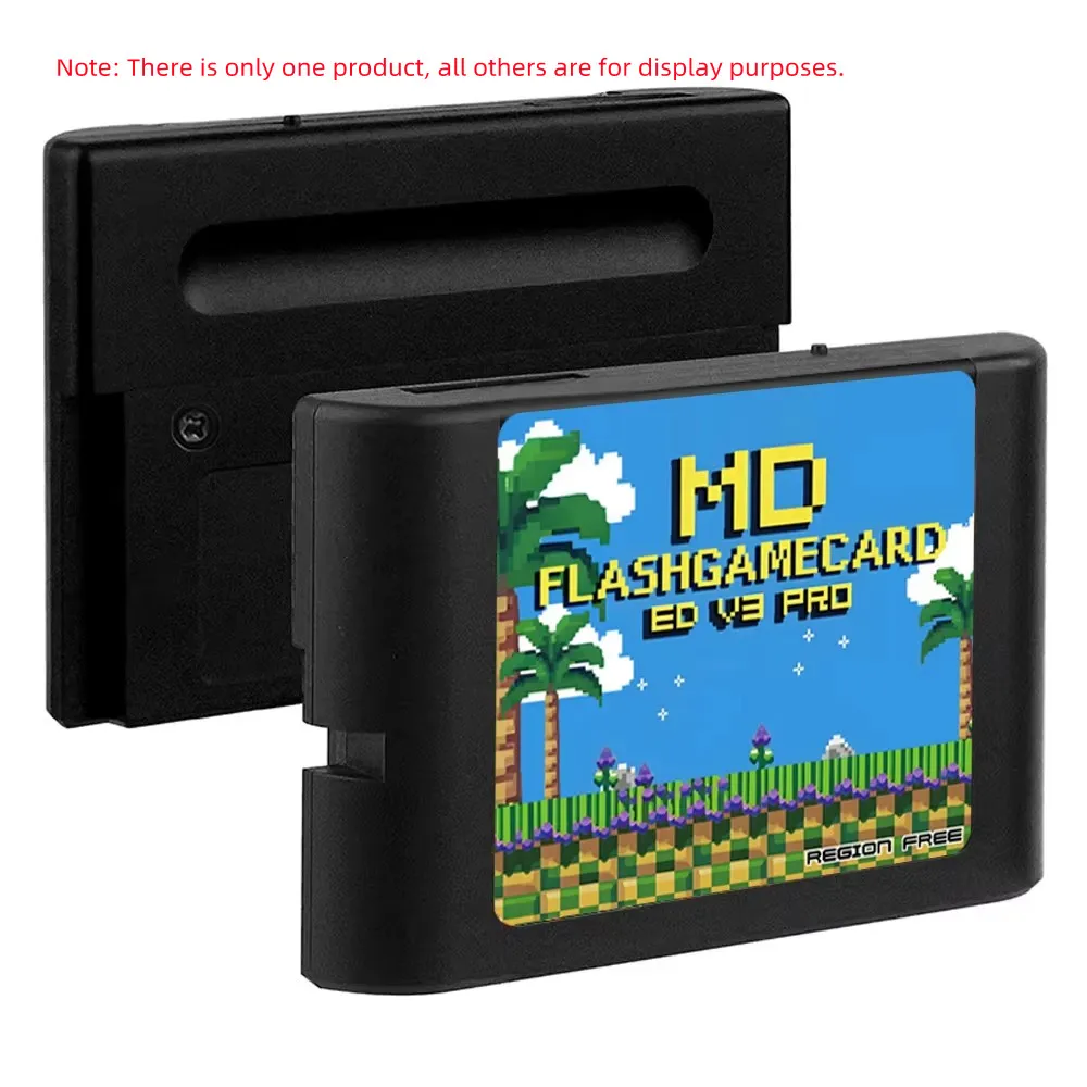 4000 em 1 Mega Genesis MD V3 Pro com Cartão TF de 4GB e Cartão de Jogo EDMD para Console de Jogos SEGA Genesis Mega Drive Master System