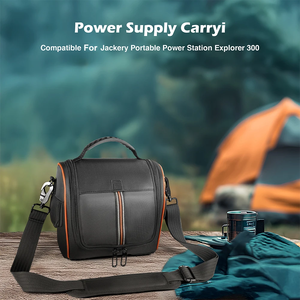 Carrying Case for Jackery Portable Power Station Explorer 300 Storage Case Travel Storage Bag Organizer Bag Waterproof Anti-drop