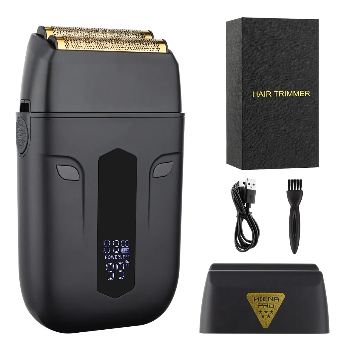 

Hair Shaver Professional Electric Razor Shaving Machine Waterproof Beard Trimmer Metal Razor Digital Display Shaver for Men