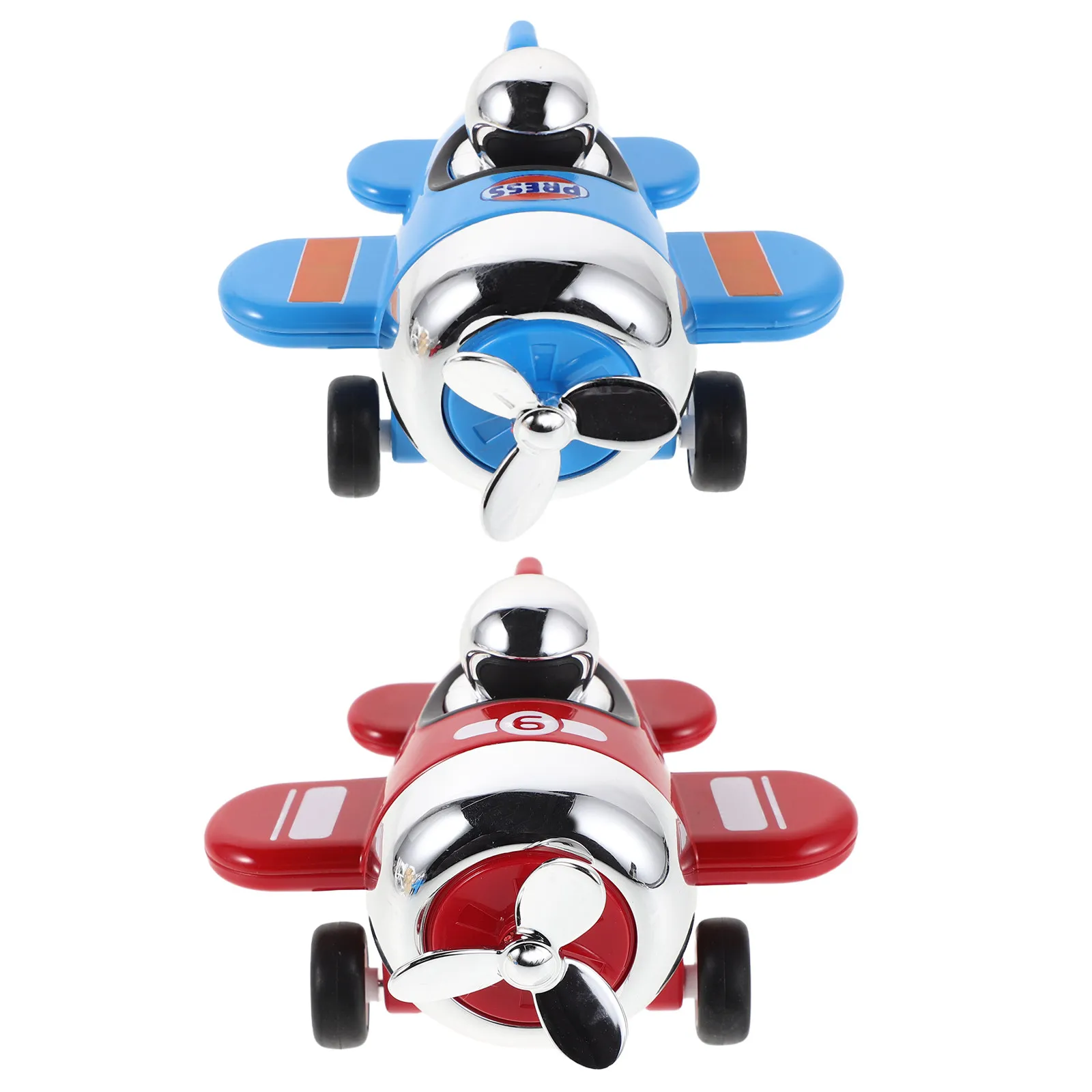 2Pcs Pull Back Airplane Alloy Mini Aircraft for Kids Boys Plane Playset Classroom Prizes Birthday Goodie Bag Fillers Pocket Size