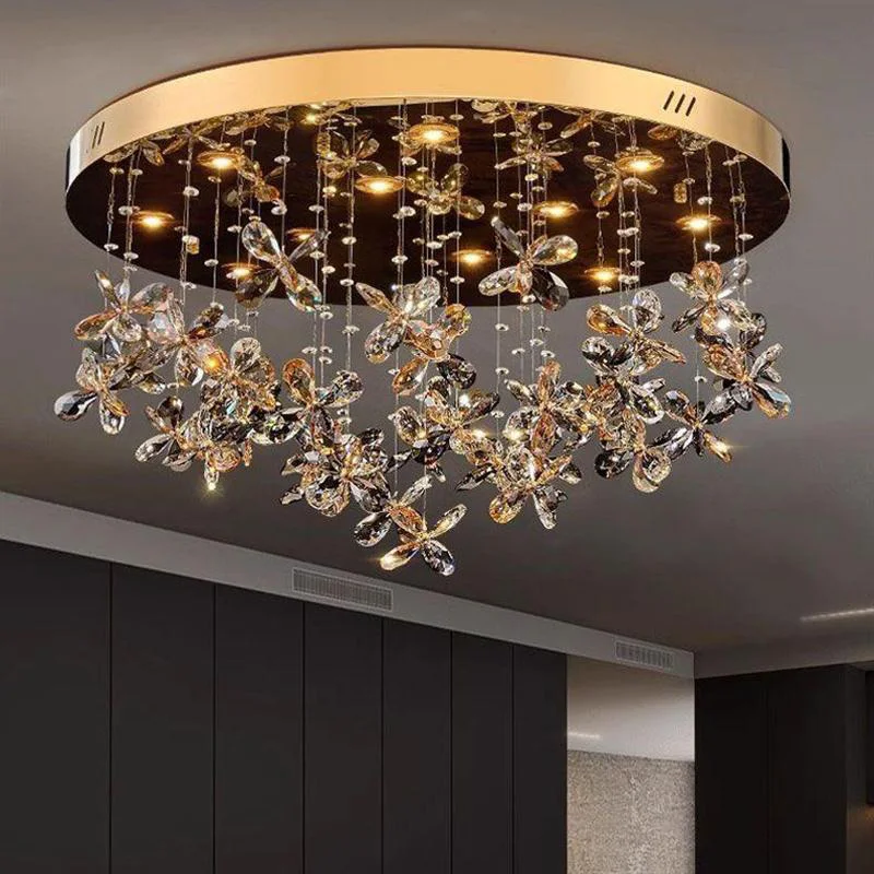 

Украшение дома Подвесные светильники, роскошная хрустальная люстра для гостиной, подвесной светильник для столовой, потолочный светильник, внутреннее освещение