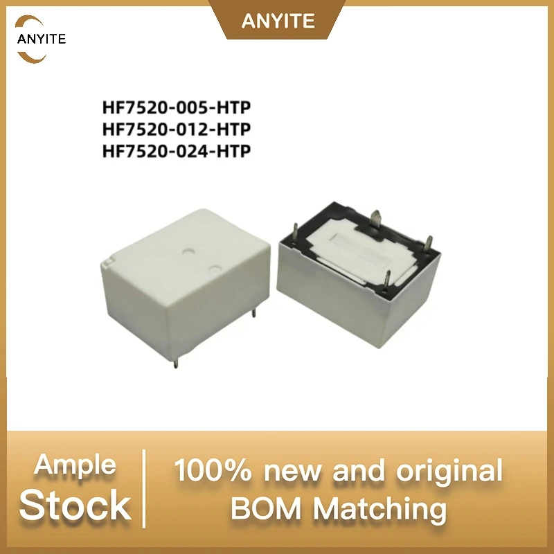 New 10Pcs/LOT    HF7520-012-HTP(283)   HF7520-024-HTP (283)  HF7520-005-HTP  (283)   16A 250VAC  4pin