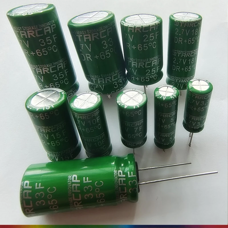 

(10PCS)2.7V 1F 3F 3.3F 5F 7F Supercapacitor /Super Faraday capacitor 8x12mm 8X20MM 8X25MM 8X30MM