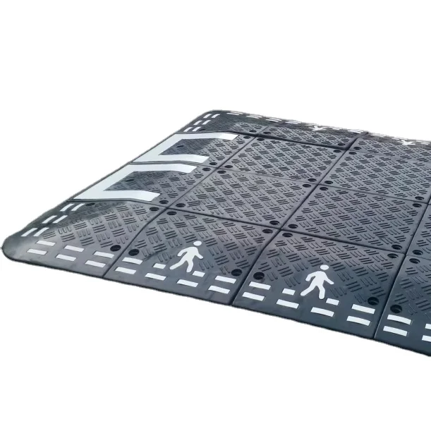 High Quality Traffic Black Rubber Traffic Road Speed Bump Cushion