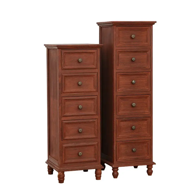 

Solid wood combination storage bedroom living room storage chest of drawers narrow against the wall multi-layer