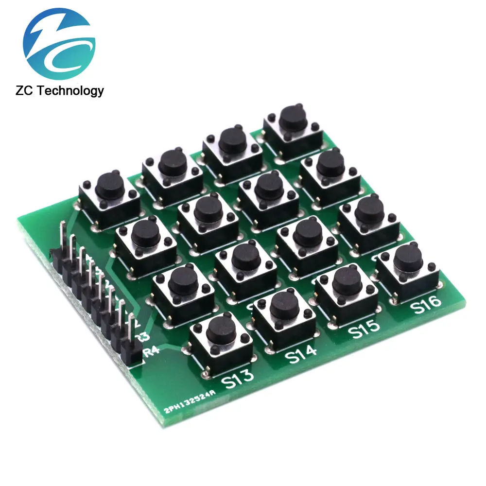 1/5/10PCS 8pin 4x4 4*4 Matrix 16 Keys Button Keypad Keyboard Breadboard Module Mcu for arduino Diy Kit