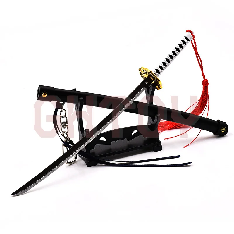 

23cm/9.06in Devil Mays Anime Game Peripheral Virgil Yamato Handmade Weapon Models Prop Keychains Uncut Desktop Display Ornaments