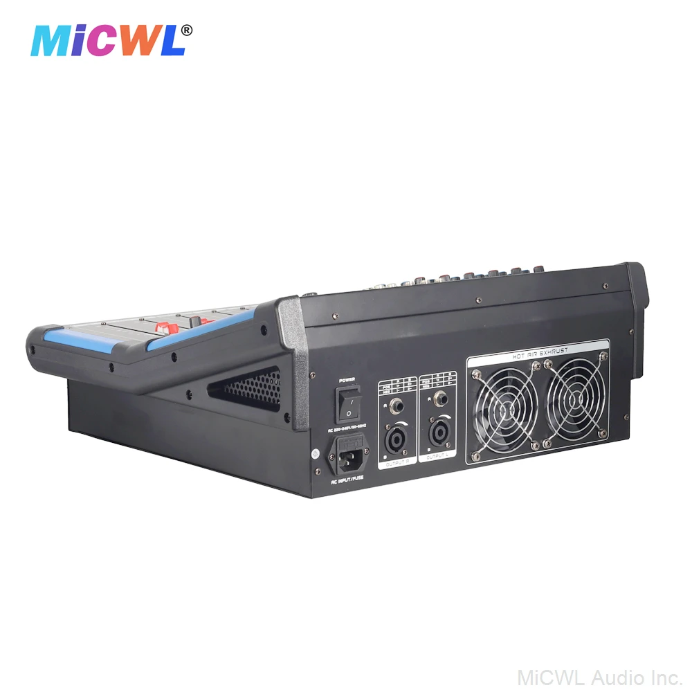 Professional Big Power Mixer 6 Channel 1200W Amplifier Driving Speaker With 48V Blue Tooth USB Wireless Wired Microphone Input