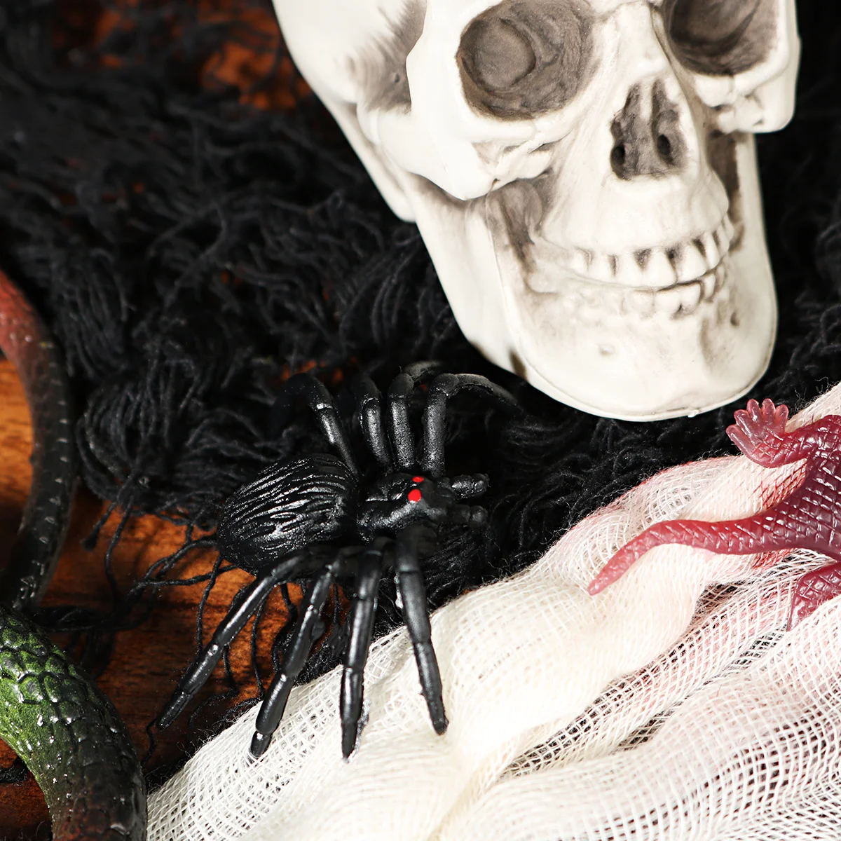 169 pçs simulado animal realista para halloween brincadeira crianças figuras de haste educacional novidade mordaça