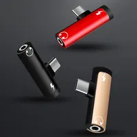 High-quality Type-c 2-in-1 Aluminum Alloy Audio Converter Splitter USB C To 3.5 MM Earphone Adapter For Enhanced Gaming