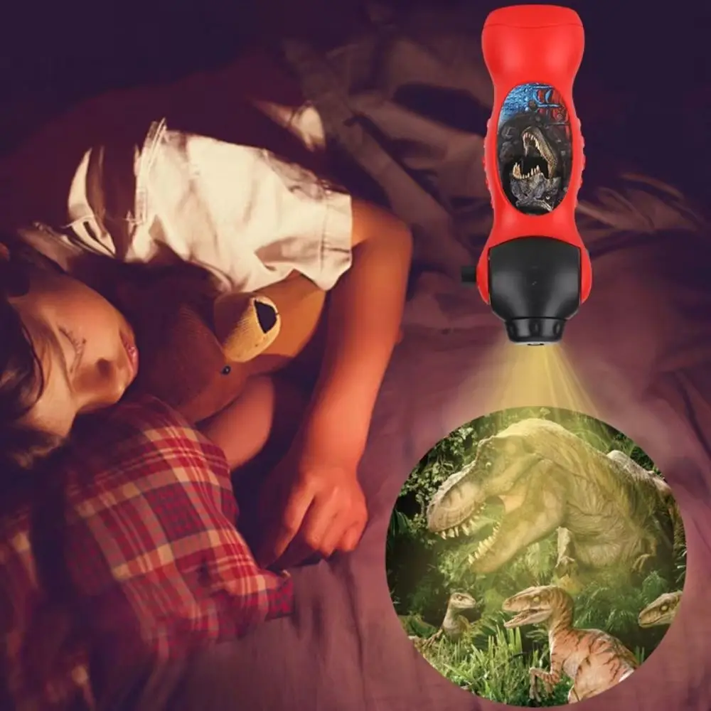 Plastic Projector Lamp Educational Toy Puzzle Handheld Animal Pattern Torch Projector Early Education 24 Patterns