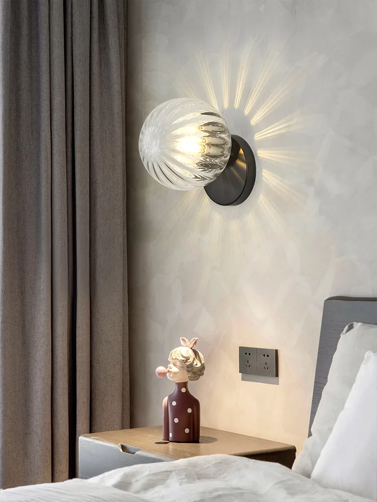 Witte Glazen Lampen Moderne Woonkamer Led Wandlamp Voor Slaapkamer Hal Veranda Trap Hotel Restaurant Verlichting G9 Badkamer Licht