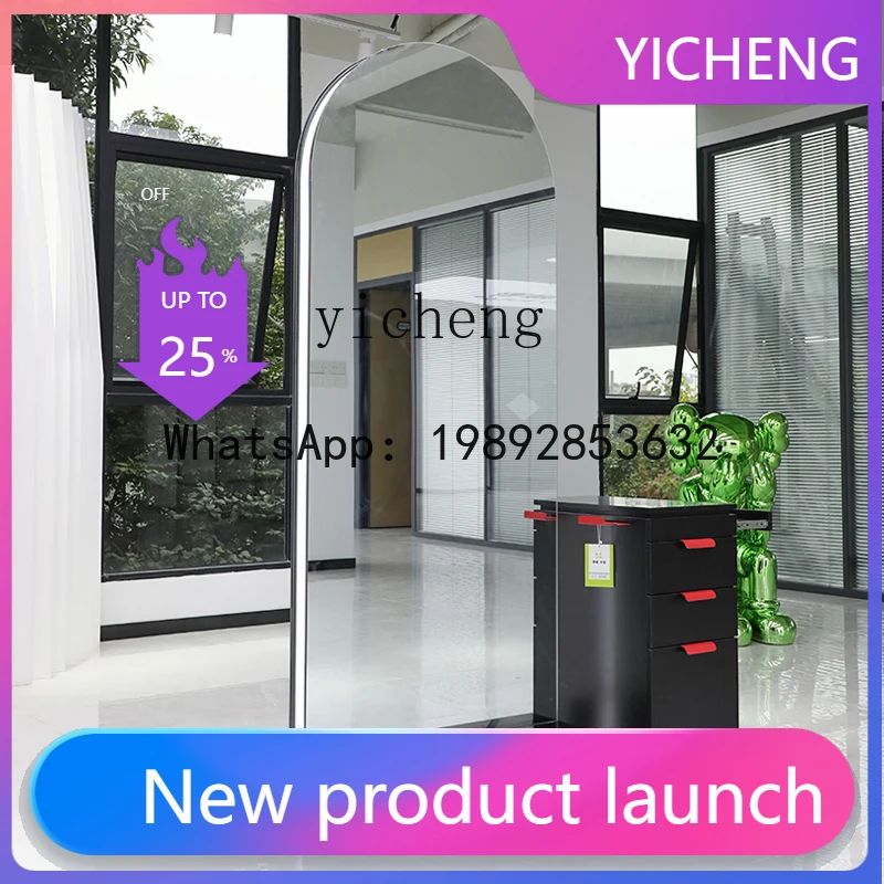 H3  hair salon mirror table hair salon single and double-sided floor perm and dye hair cut mirror barber shop mirror