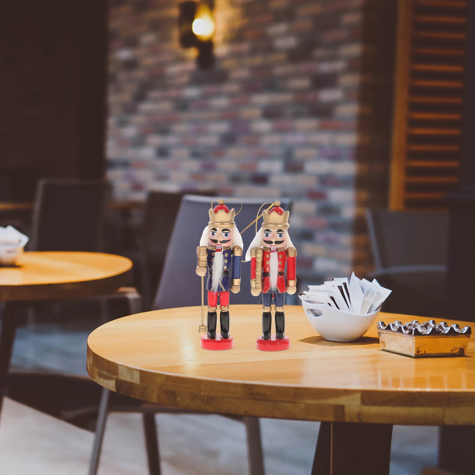 

6 Pcs Christmas Decoration Nutcrackers Ornament Gift Soldier Private Small Pendant