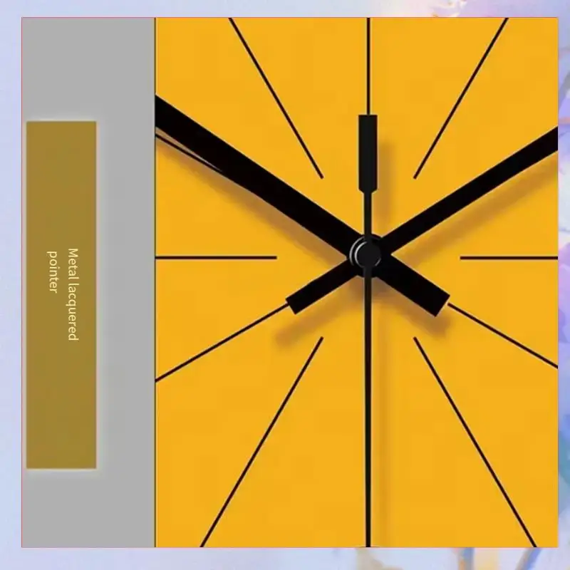 

Простые настенные часы в скандинавском стиле, индивидуальные современные настенные часы, немой домашний ресторан, гостиная-[A04I]