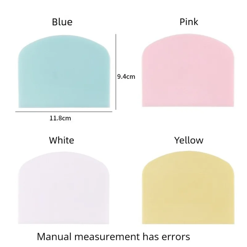 Hot Selling 2pcs for Bread Dough Dough Scraper Bowl Food-safe Plastic Dough Cutter Flexible Bench Multipurpose Food Scrappers