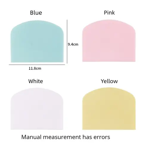 Hot Selling 2pcs for Bread Dough Dough Scraper Bowl Food-safe Plastic Dough Cutter Flexible Bench Multipurpose Food Scrappers