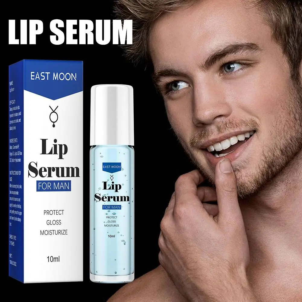 Men Lip Essential Serum Reducing Fine Lines Increase Lip Elasticity Improving Dryness Care Hyaluronic Deeply Liquid Moistur H0F5