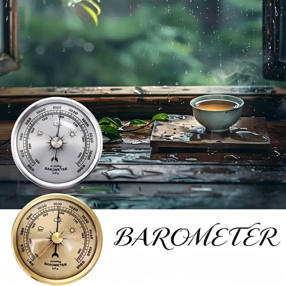 Barometer Air Pressure Gauge Wall Hanging Weather Forecast Station Thermometer Hygrometer for Ships Laboratories Families Tools