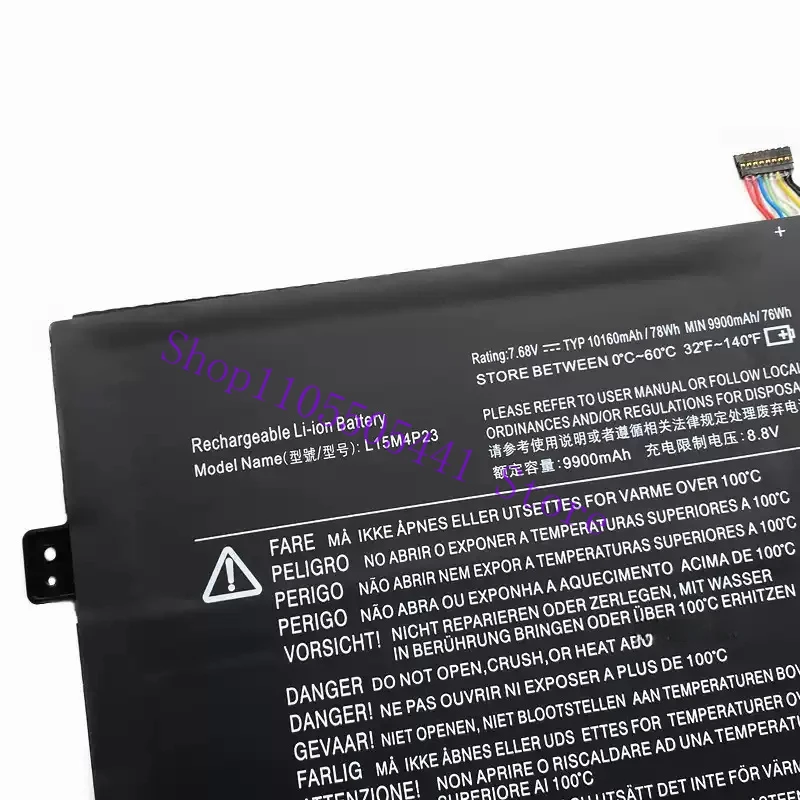 NEW L15M4P23 Laptop Battery for Lenovo YOGA 910-13IKB  7.68V 76Wh