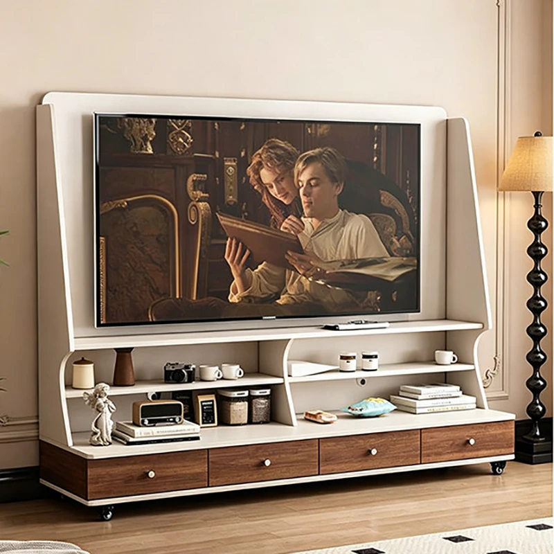 Nordic Aesthetic Creative Tv Table Storage Glamour Trendy TV Stands Premium Movable Muebles Para Hogar Living Room Furniture