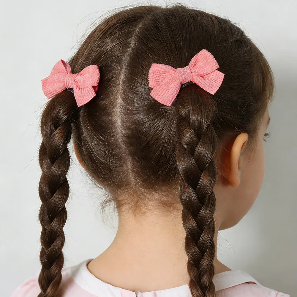 10/11/12 Stück/Set Mädchen Haarspangen mit Schleife, süße Schleifen-Haarspangen für Kinder, Baby-Geburtstagsdekoration, Haarspangen für Mädchen, Haar-Accessoires – Detail 3