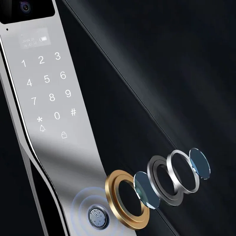 Tuya Face Recognition Fingerprint Smart Door Lock APP Remote Control Password IC Card Key Unlock Way Electronic Home Door Lock