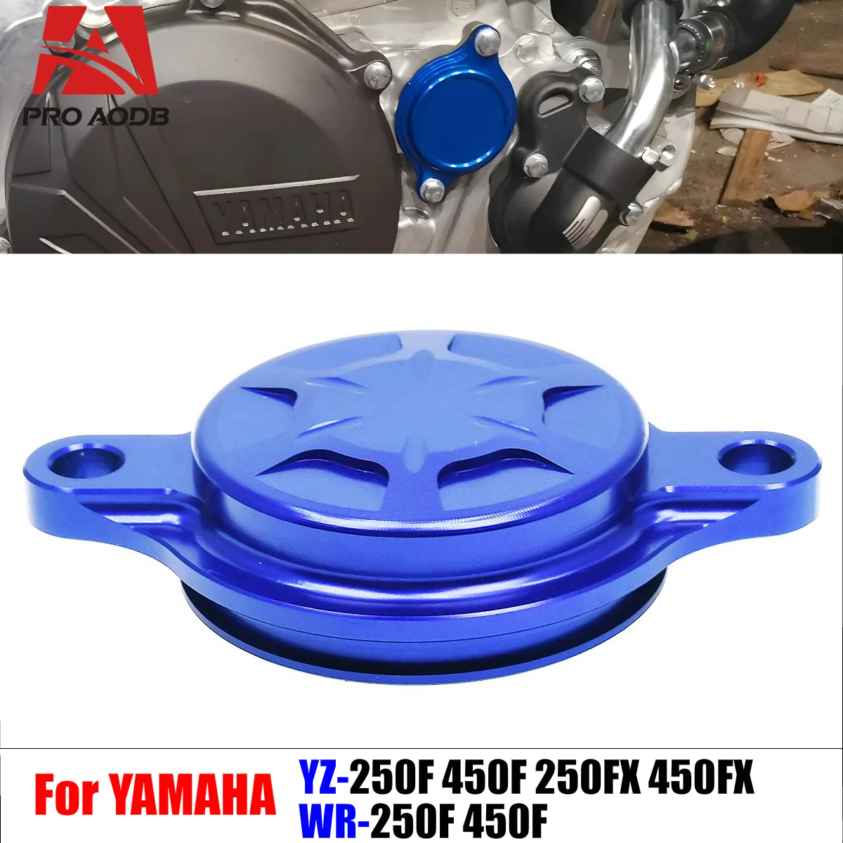 Para motocicleta Yamaha yz250f 450f 250fx 450fx 250f 450f 2011-2021 CNC enchufe de aceite de motor juego de enchufes de sincronización cubiertas de filtro de aceite