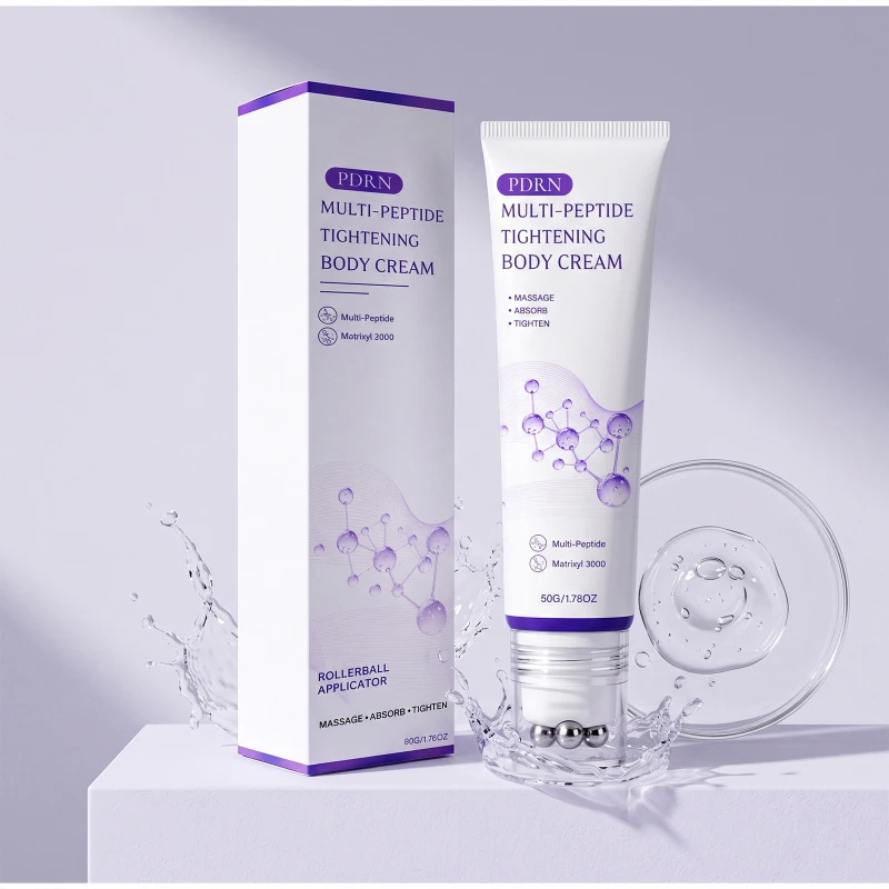 Pdrn Multi‑peptide Body Cream With Roller Ball Massager Moisturizing Skin Care Body Lotion Hydrating Daily Body Care Cream