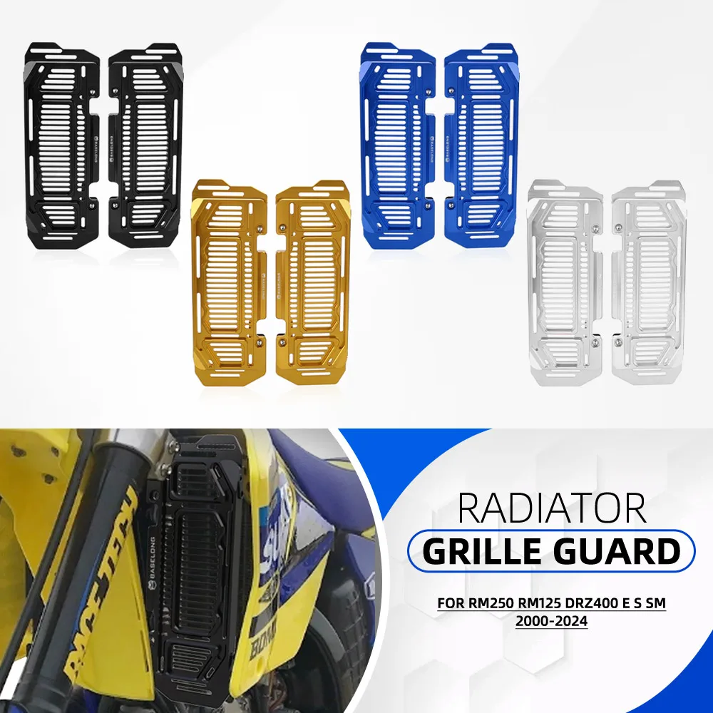 

RM 250 125 Accessories Radiator Grille Protector Grill Cover Protection Net FOR Suzuki RM250 RM125 DRZ400 E S SM 2000-2024