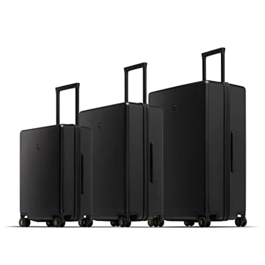 

Elegance Matte Luggage Set for Travel: Lightweight Hardside Carry-on 28 Large Suitcase with Wheels, TSA Lock, 3-Piece Set in Sl
