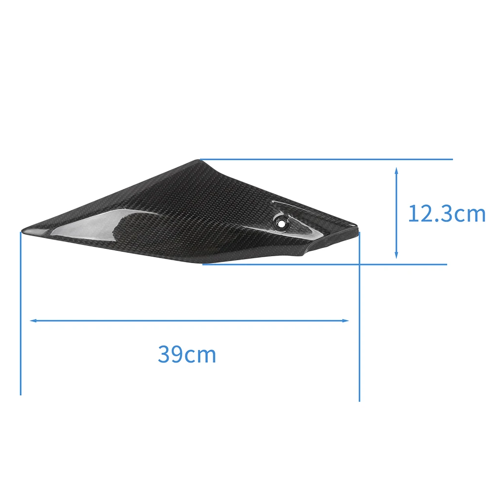 MOTO4U 100% Carbon Fiber Tank Side Panels Fairing Panel Protectors Motorcycle Accessories For Yamaha R1 2015 2016 2017 2018 image 6