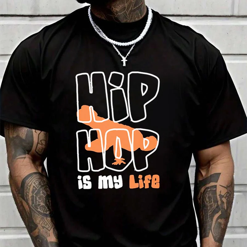 

Мужская и женская футболка Hip Hop Is My Life, новая летняя футболка с короткими рукавами, весенне-осенняя футболка MotoTop