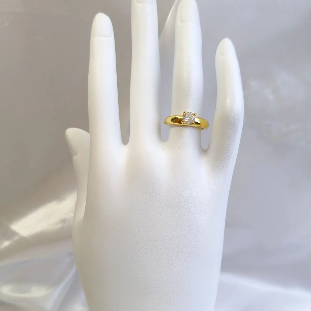 Gold Plated Wedding Bands Stainless Steel Couple Promise Ring Cubic Zirconia Engagement Rings for Women Men Size 6-12 Wholesale