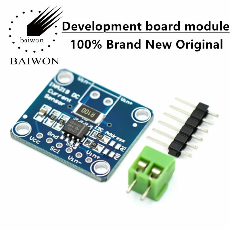 Original MCU-219 INA219 I2C interface zero drift bidirectional current power supply monitoring sensor module
