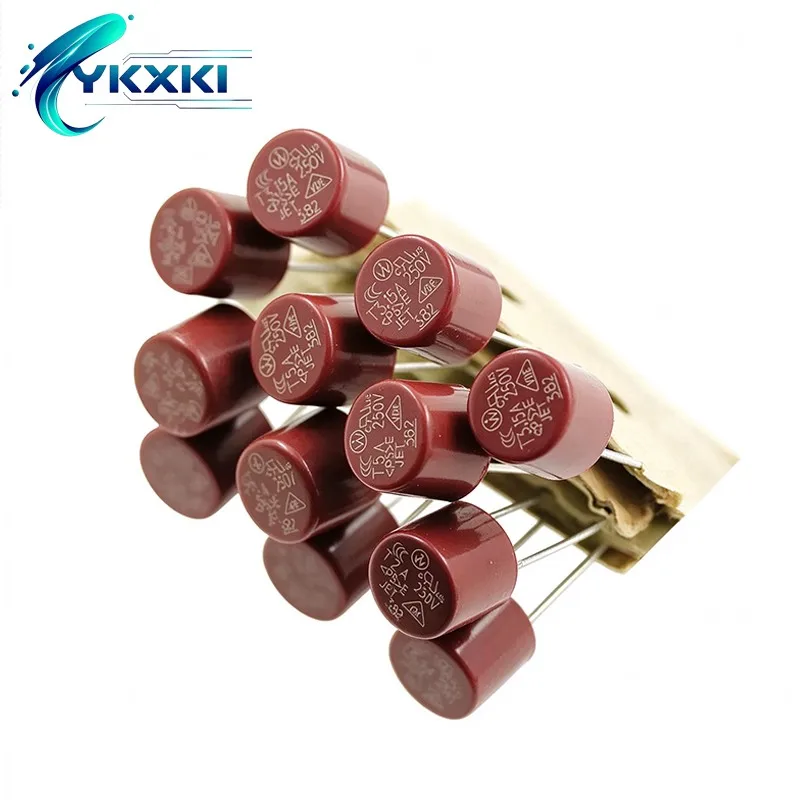 20-50PCS 382 Cylindrical Fuse T0.5A T1A T2A T2.5A T3.15A T4A T5A T6.3A T8A T10A 250V Slow Blow Fuse