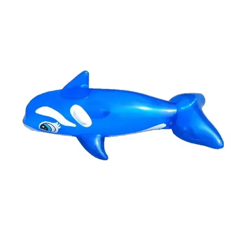 Custom Outdoor Beach Swimming Fun Game Whale Splash Toy Transparent Inflatable Whale Rider